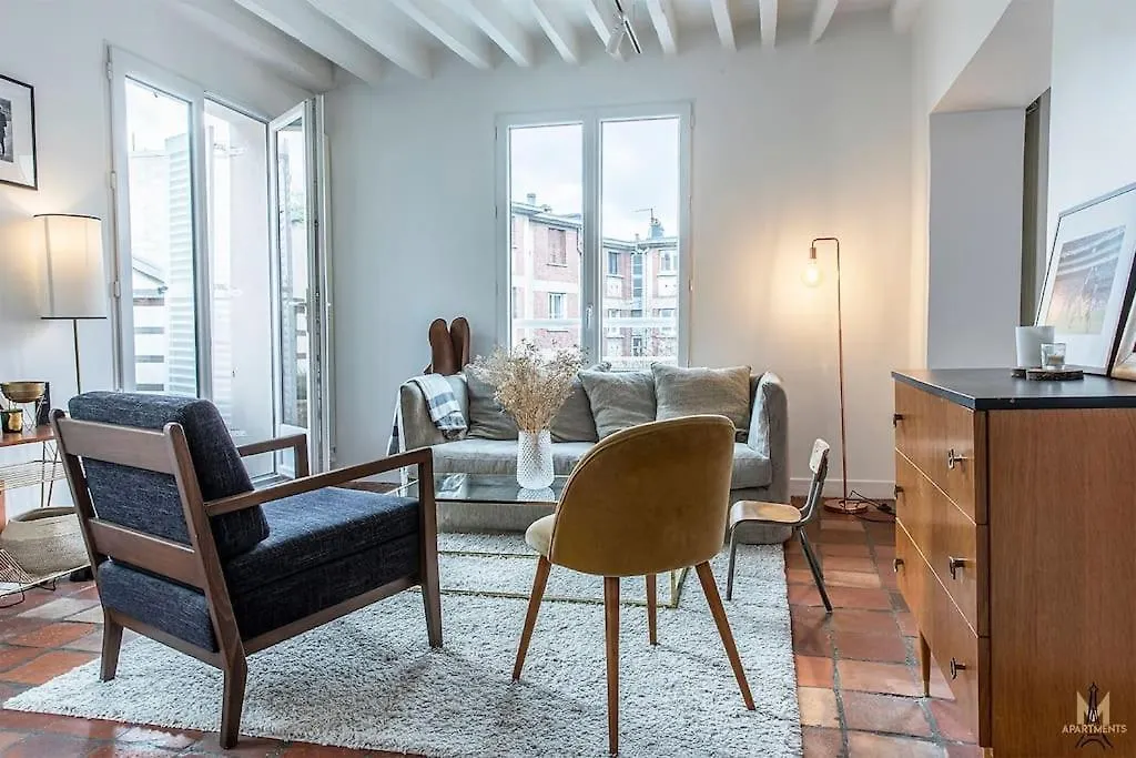 Montmartre, Patio! Sacre-Coeur! Stylish Duplex! Apartment Paris